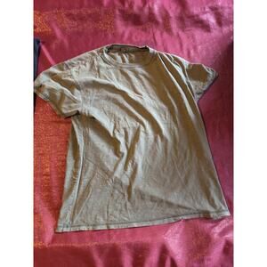 Gordon T-Shirt Mens L Olive Short Sleeve Crew Neck Plain Cotton Tee Casual